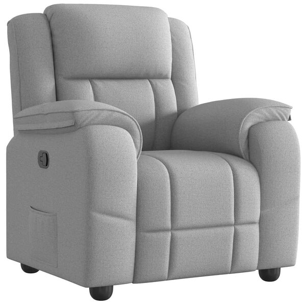 VidaXL Recliner Chair Cloud Grey Fabric