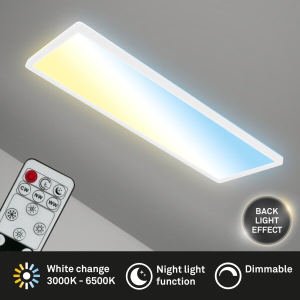 Briloner 7403-016 - LED Димируем плафон SLIM LED/23W/230V 2700-6500K + д.у