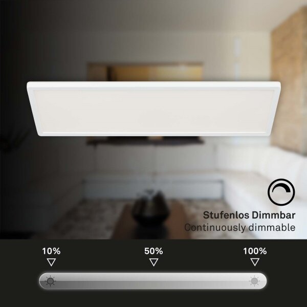 Briloner 7403-016 - LED Димируем плафон SLIM LED/23W/230V 2700-6500K + д.у