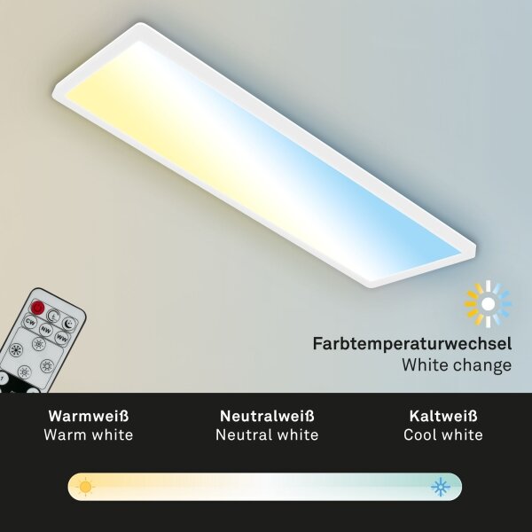 Briloner 7403-016 - LED Димируем плафон SLIM LED/23W/230V 2700-6500K + д.у