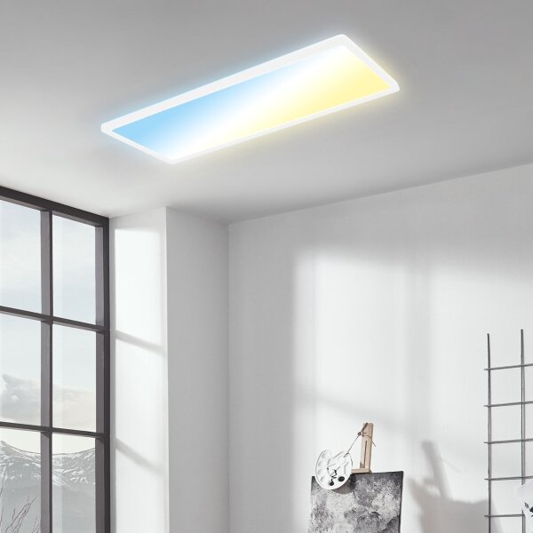Briloner 7403-016 - LED Димируем плафон SLIM LED/23W/230V 2700-6500K + д.у
