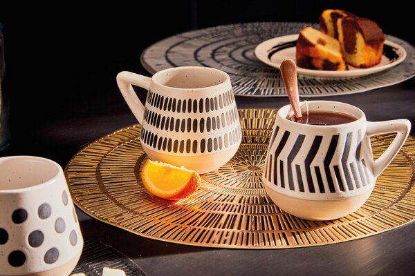 Подложка за хранене PLACEMAT ARPA, 38 см, сребро