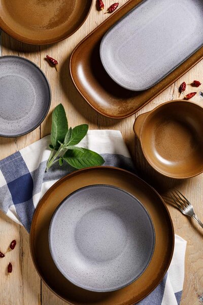 Чиния за супа TERRACOTTA BROWN BISCUIT, 20 см