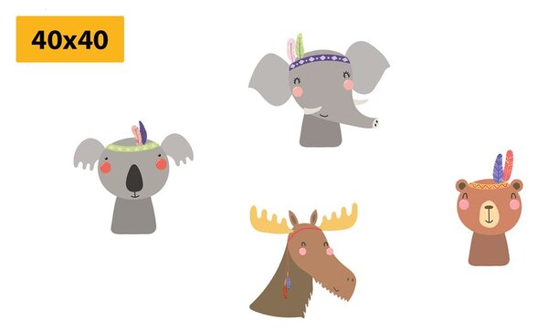 Комплект картини – Сладки животинки