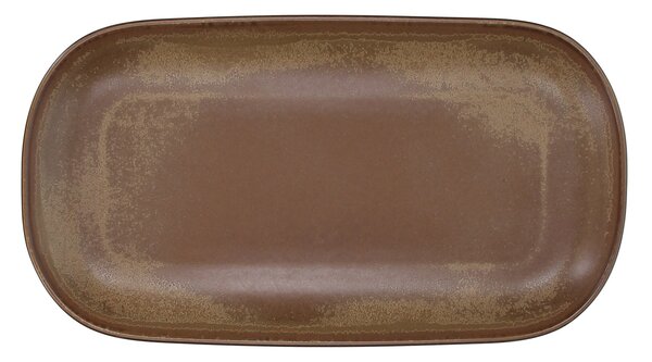 Овална чиния TERRACOTTA BROWN BISCUIT, 33 см