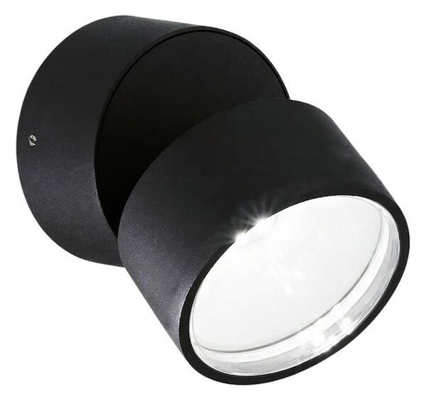Ideal Lux - LED външно стенно осветително тяло OMEGA LED/7W/230V CRI 90 IP54 черно