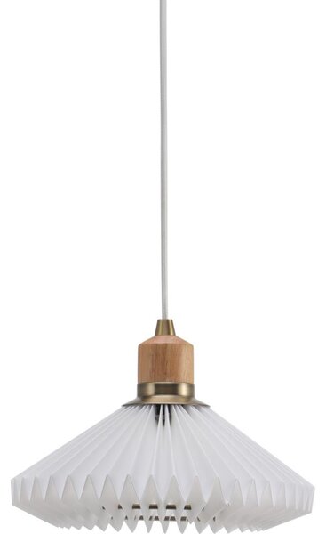 Halo Design 744053 - Полилей на кабел PARIS 1xG9/28W/230V пр. 24 см бял/месинг/дъб