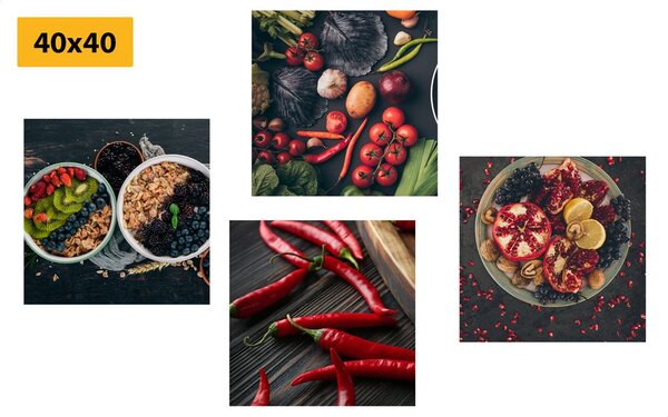 Комплект картини – Деликатни закуски