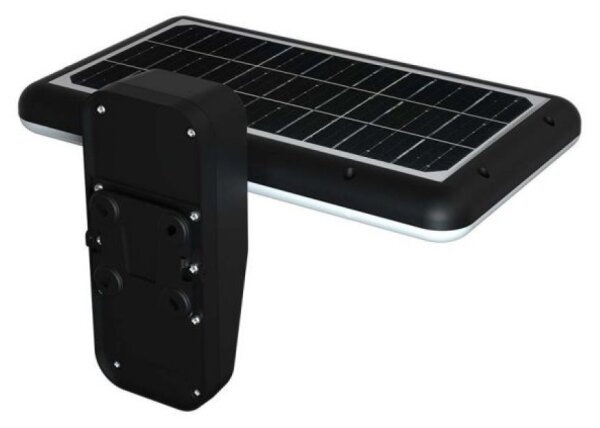 LED соларен стенен фенер с сензор 15W 3,2V 4000K/6000K IP65 черен