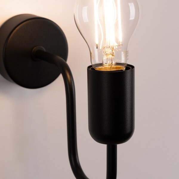 Sollux SL.1445 - Аплик VECTOR 1xE27/15W/230V черен