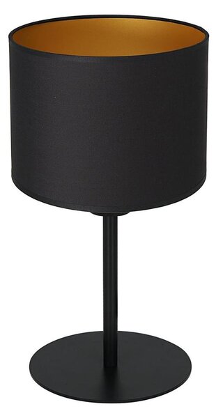 Настолна лампа ARDEN 1xE27/60W/230V Ø 18 cм черна/златиста