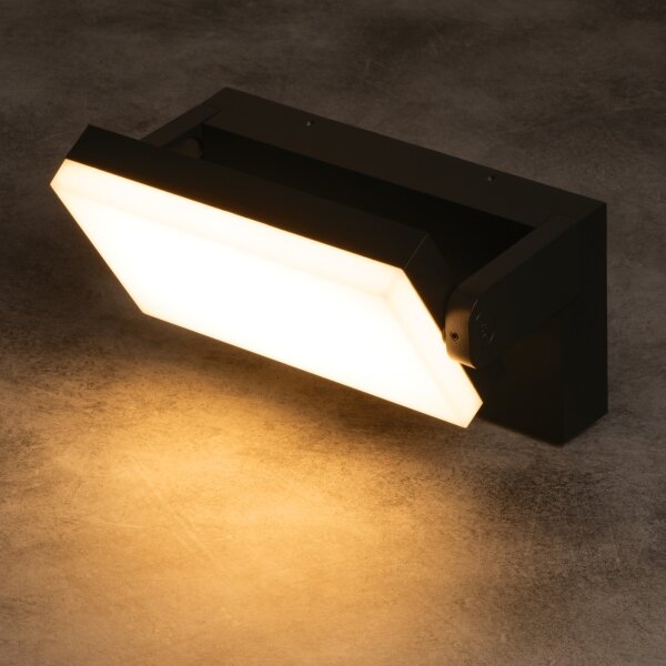 Kanlux 45819- LED външна стенна лампа със сензор XERTO LED/20W/230V IP44 черна