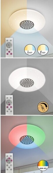 Rabalux 5364-LED RGB Димируема лампа OPHELIA LED/24W/230V Wi-Fi + д.у