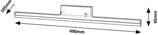 Rabalux 2166 - LED огледално осветление EVAN LED/12W/230V 49 см IP44