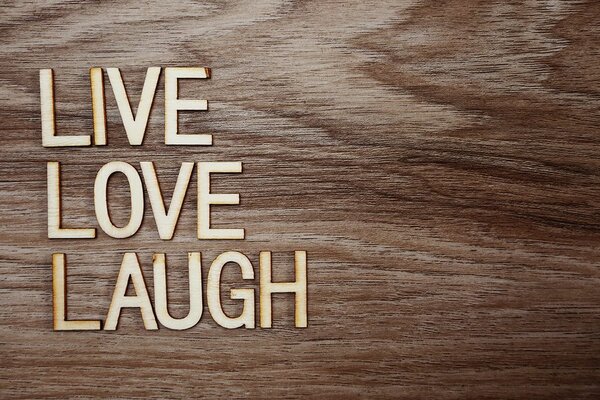 Тапет – Със слова - Live Love Laugh
