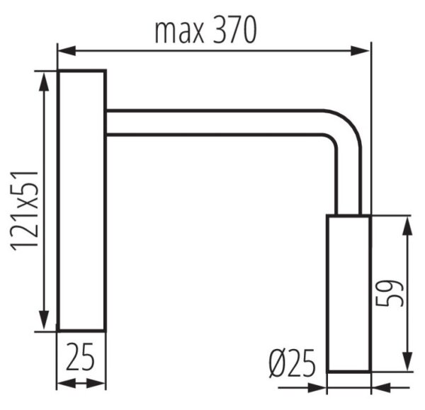 Kanlux 32523 - LED Аплик TONIL LED/2,7W/230V бял