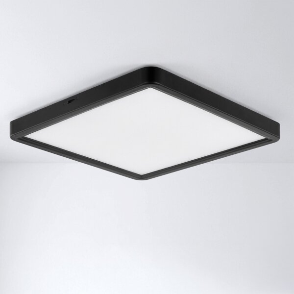 Brilagi - LED димируемо таванно осветително тяло ESTELA SQUARE LED/36W/230V 31x31 cm черно + дистанционно управление