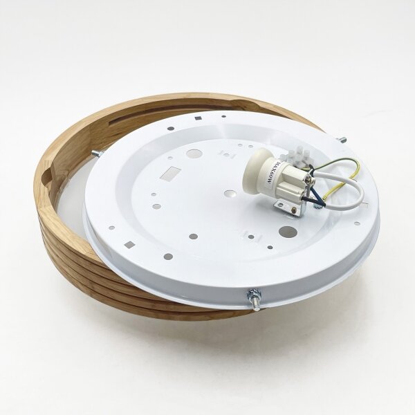 Brilagi - LED таванен плафон CARVALHO MODERN SLIM 1xE27/60W/230V Ø 27,5 см дъб