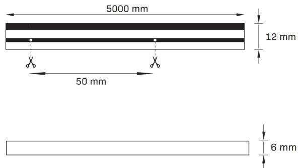 LED Лента NEON 5 м LED/40W/24V розов IP65