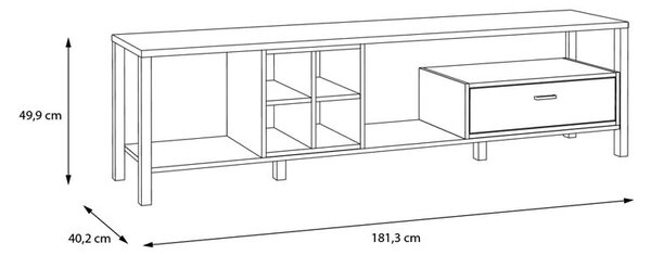 ТВ ШКАФ ХАЙ РОК 181,3/40,2/49,9 СМ