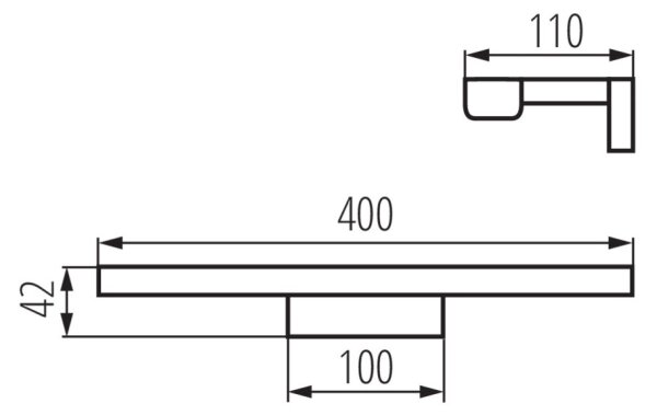 Kanlux 26686 - LED Лампа за огледало в баня ASTEN LED/8W/230V IP44 бял