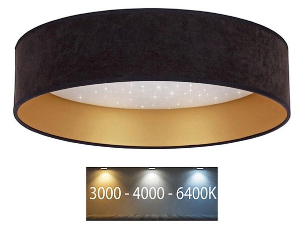 Brilagi - LED Лампа VELVET STAR LED/24W/230V Ø 40 cм черна/златиста