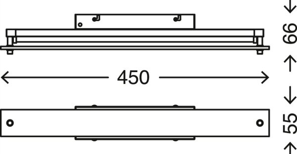 Briloner 2240-018- LED Димируема лампа за огледало в баня LED/5W/230V IP44