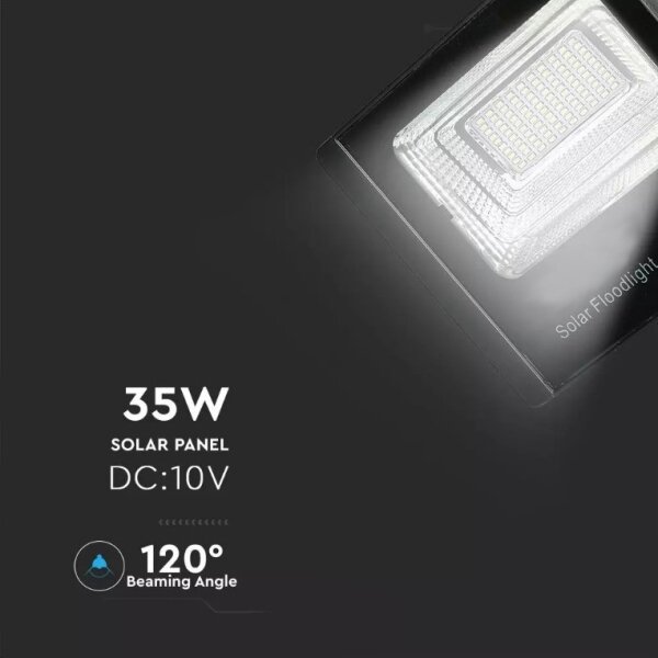 LED Димируем соларен прожектор LED/35W/10V 4000K IP65 + дистанционно