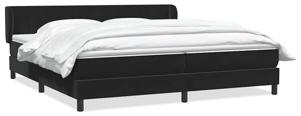 VidaXL Box Spring легло с матраци Black 180x210 cm Velvet