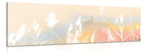 Картина на платно – Магически замък заобиколен от природа