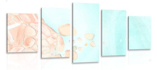Картини от 5 части – Абстракция на морето