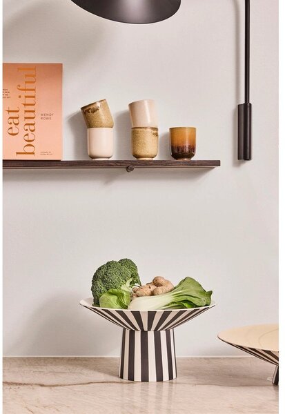 Черно-бял/бежова глинена купа ø 30 cm Toppu – OYOY Living Design