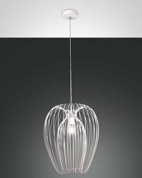 Fabas Luce 3677-45-102 - Висящ полилей CAMP 1xE27/40W/230V бял