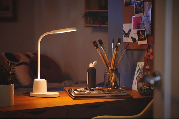 Philips - LED регулируема настолна лампа BUCKET LED/7W/5V 1800 mAh CRI 90