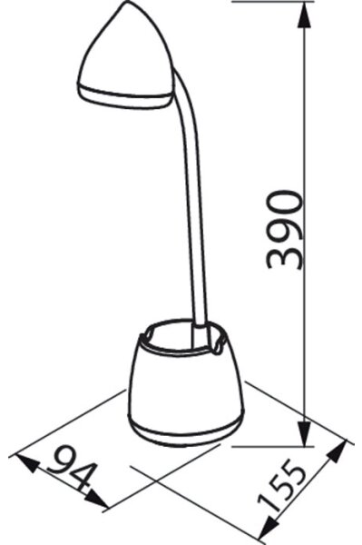 Philips - LED Сензорна настолна лампа HAT LED/4,5W/5V 3000/4000/5700K CRI 90