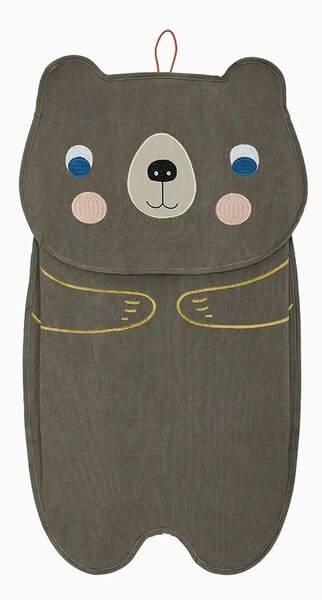 Кафяв текстилен висящ органайзер Darling Bear – OYOY Mini