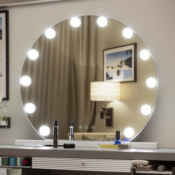 Brilagi - LED регулируемо грим огледало HOLLYWOOD LED/12W/230V 3000/4000/6500K
