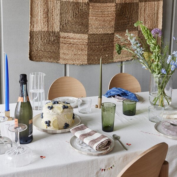 Стъклена ръчна изработка ваза (височина 24 cm) Kuki – OYOY Living Design