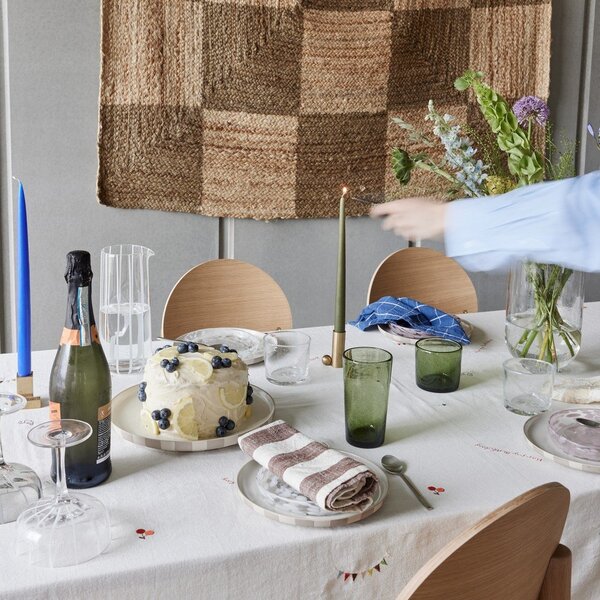 Стъклена ръчна изработка ваза (височина 24 cm) Kuki – OYOY Living Design
