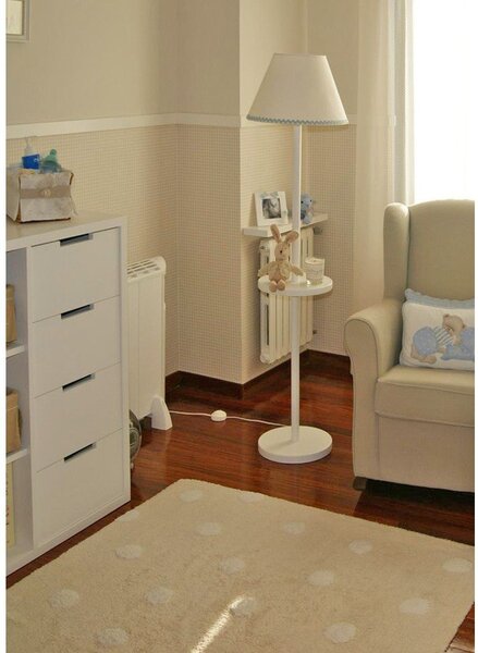 Бежов ръчно изработен памучен детски килим подходящ за пране 120x160 cm Polka Dots Beige – Lorena Canals