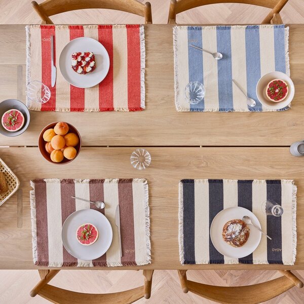 Подложки за хранене в комплект 2 бр. от органичен памук 36x48 cm Toppu – OYOY Living Design