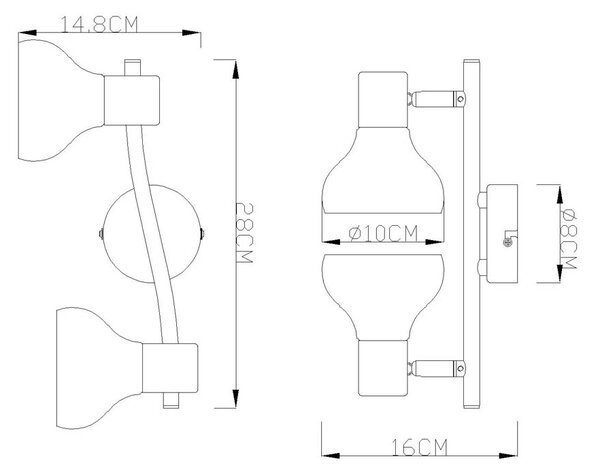 СПОТ 2X40W E14