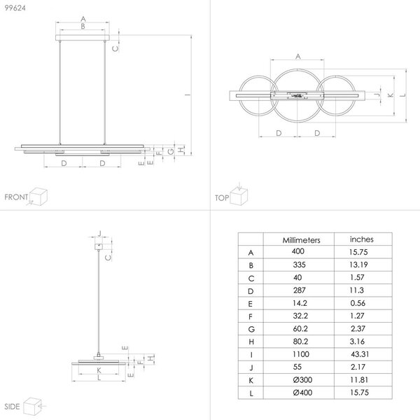 LED ПЕНДЕЛ 40W