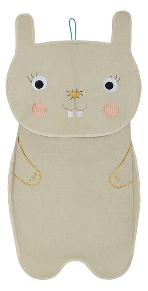 Кремав текстилен висящ органайзер 40x1x82 cm Darling Rabbit – OYOY Mini