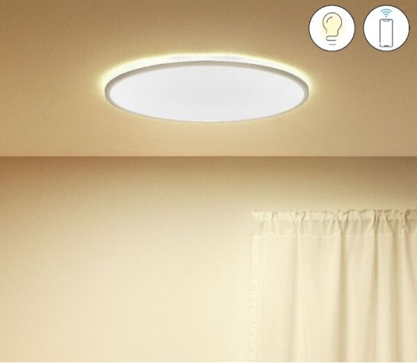 WiZ - LED Димируем плафон SUPERSLIM LED/32W/230V бял Wi-Fi