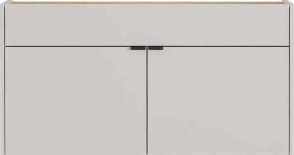 Кремаво висящо шкафче 110x57x22 cm Ameca – Germania