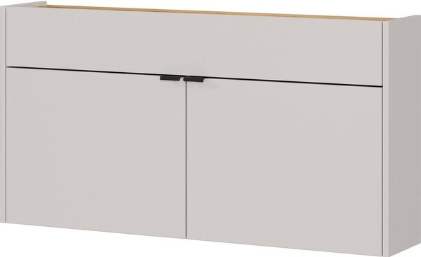 Кремаво висящо шкафче 110x57x22 cm Ameca – Germania
