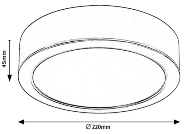 Rabalux 2688 - LED Плафон SHAUN LED/24W/230V Ø 22 см