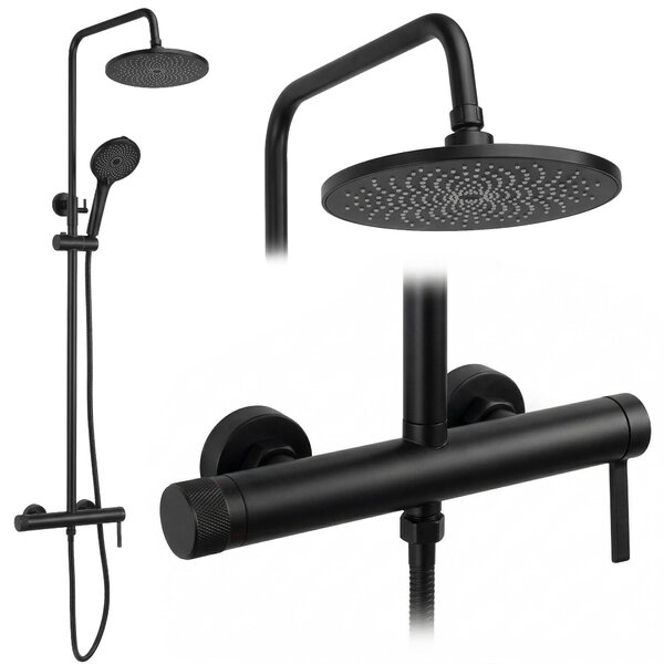 Комплект за душ Rea Rivo Black