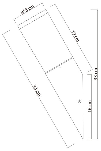 Globo 31730 - Екстериорен аплик HERRI 1xE27/15W/230V IP44